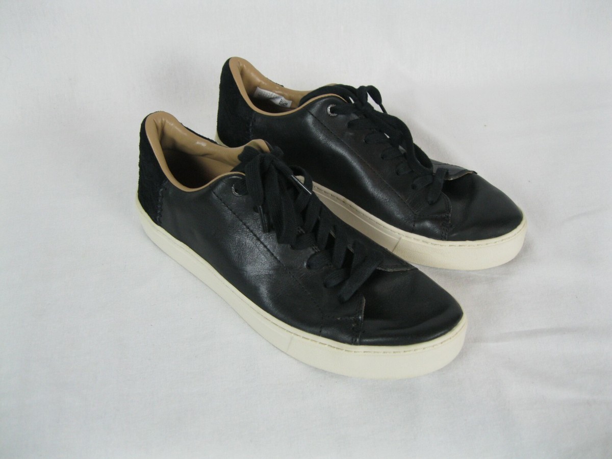 Toms Shoes Mens Size 10 US Suede Lace Up Black casual shoe 