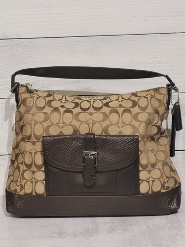 NWT Coach Charlie Signature Python Hobo *Style #F32081*