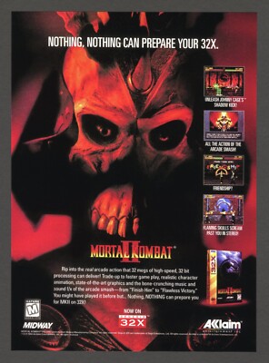 Mortal Kombat II 2 Sega 32X Game 1994 13 Mortal Kombat II 2 Sega 32X Game 1994 13