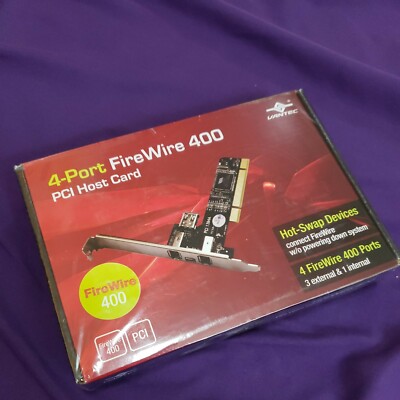  Vantec 4-Port FireWire 400 PCI Host Card Free S/H