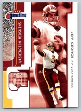 2001 Fleer Game Time #9 Jeff George Washington Redskins