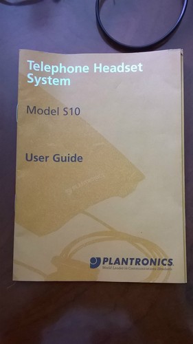 S10 Plantronics Telephone Headset System User Guide Included (B) - Picture 2 of 5