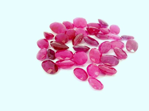 41.320CTS-NATURAL RUBY 36 PC'S LOT FOR JEWELRY OVAL LOOSE GEMSTONES SEE VIDEO - Picture 5 of 6