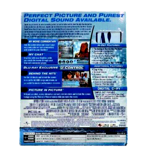 Mamma Mia (Blu-ray Disc, 2008, 2-Disc Set) Brand New Sealed - Picture 3 of 3