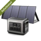 Portable Power Station R1500 1152Wh, 1800W Solar Generator with 200W Solar Panel