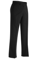 Edwards 8759-010 Ladies' Black Lightweight Wool Blend Flat Front Pant Size 20W R