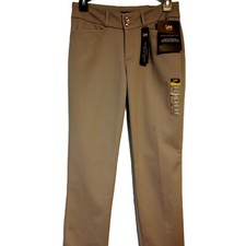 LEE Pants women's 2  Boulder Gray  Mid-Rise Straight-Leg Secret Shapes NWT