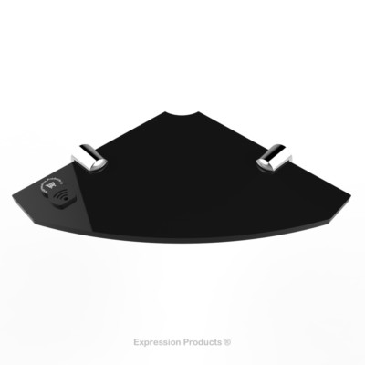150mm Glass Effect by Expression Products Small Acrylic Corner Bathroom Shelf approx 6 Genuine item as shown only available from Expression Products
