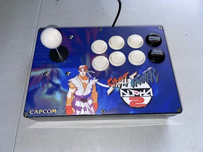 Custom Arcade Fight Stick - PC - Raspberry pi street fighter alpha 2 theme sanwa