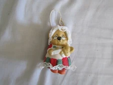Jasco Caring Critters Chimers Bear baby Bell Hand Painted Porcelain Ornament 