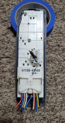 1998-2000 Toyota RAV4 Front Left Driver Master Power Window Control Switch OEM - Picture 2 of 2