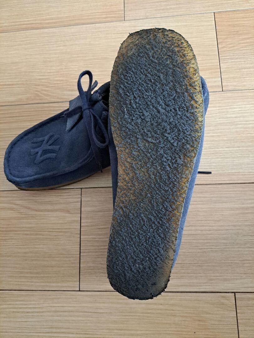 Clarks Kith MLB NY Yankees Wallabee Shoes Dark Blue Suede UK 11