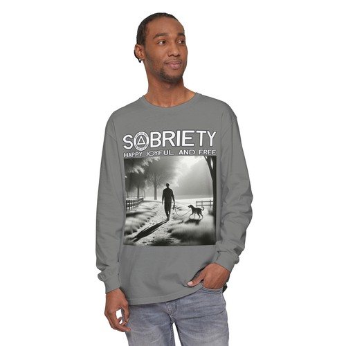 Sobriety Happy Joyful Free Dog AA NA Inspire Sayings Slogan Clean Sober Recovery - Picture 24 of 41
