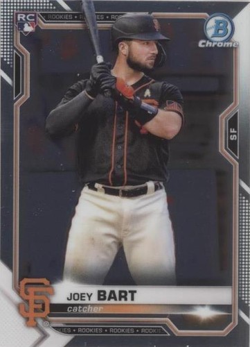 Joey Bart SP RC 2021 Bowman Chrome '91 Retro Rookie Holo #91B-JB