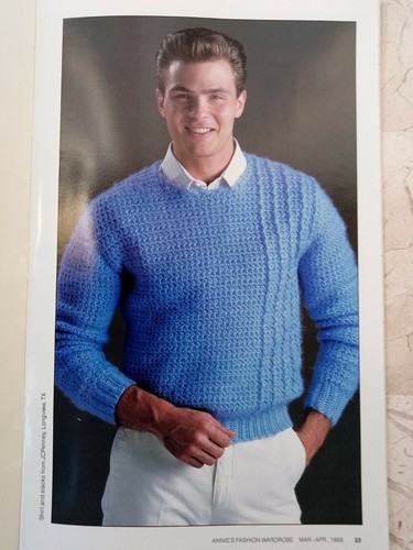 Annie's Attic Fashion Wardrobe Knit Crochet Patterns VTG 1988 Oversize 80s style - Picture 2 of 10