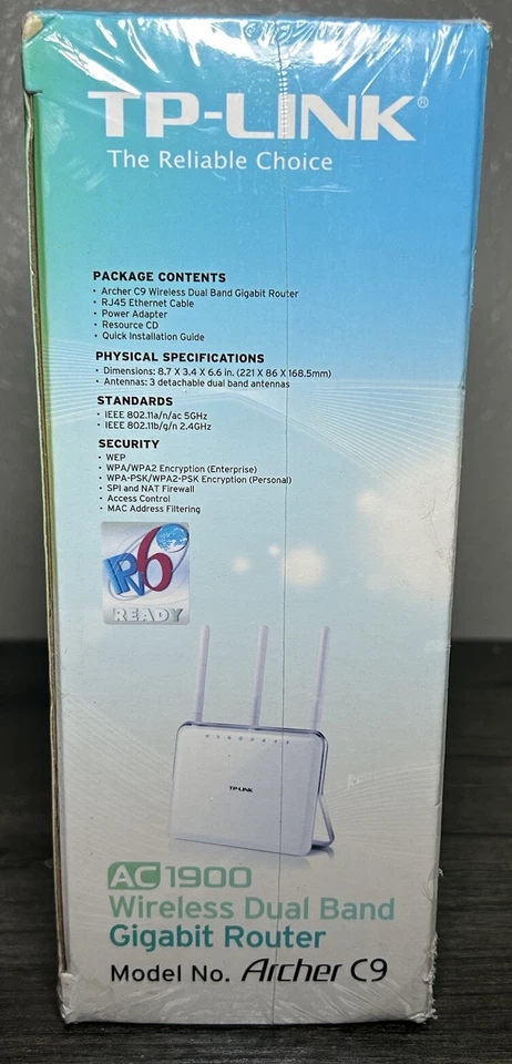 TP-Link AC1900 White Wireless Dual Band Gigabit Router (Model: Archer C9) SEALED - Image 4 of 4