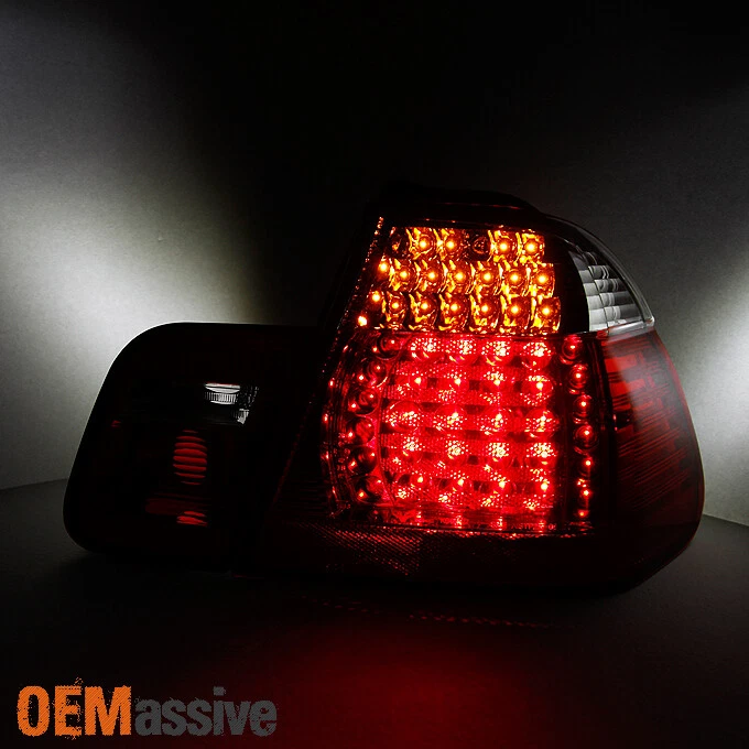 Lámpara 4 piezas para BMW E46 2002-2005 serie 3 4 puertas sedán rojo claro luces traseras LED Foto 3 de 4