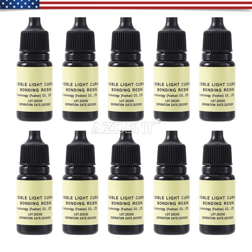10Pcs Dental Cure Light Dentin Enamel Resin Bonding Adhesive
