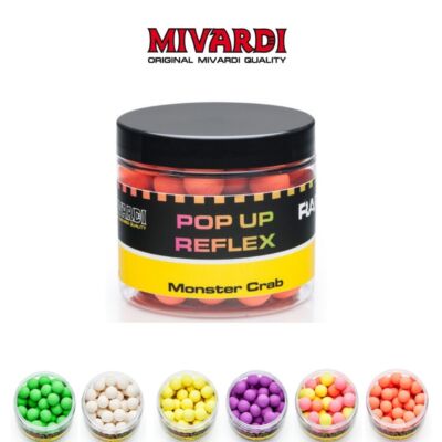 Mivardi Fluo Pop Up Boilies 50 g Rapid Reflex 10 mm Angel Köder Karpfen Schleie