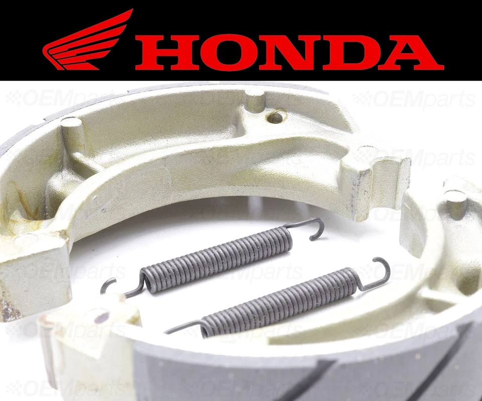 Juego de (2) zapatas de freno y resortes traseros ranurados al agua Honda #43120-428-003 Foto 2 de 4