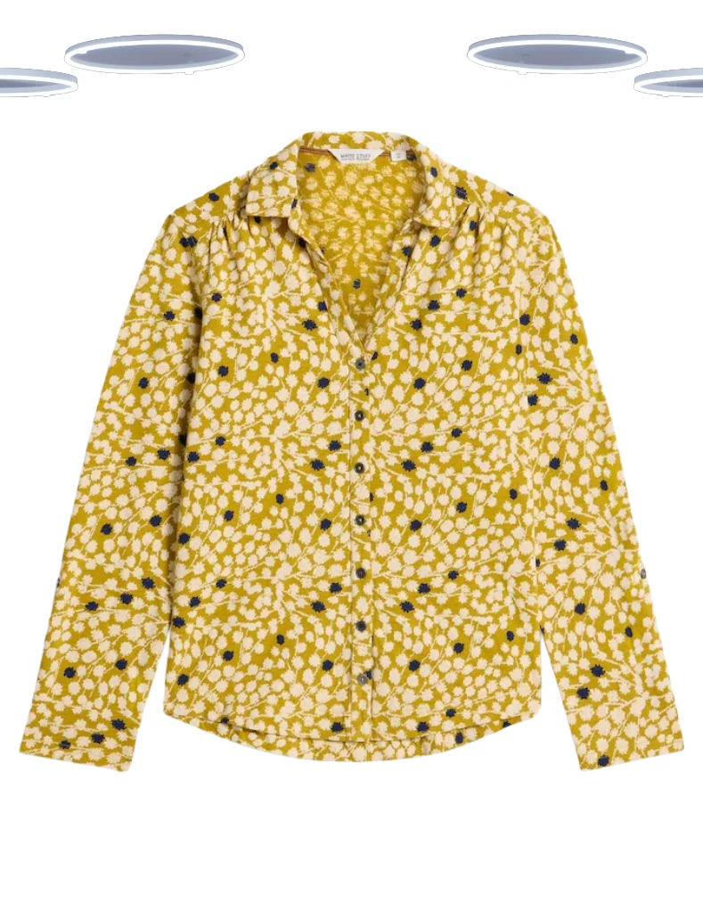 Ex White Stuff Women's Shirt - Long Sleeve Annie Jersey Printed Yellow Floral
Opens in a new window