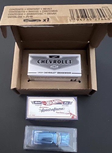 HOT WHEELS REDLINE CLUB 1959 CHEVROLET BROOKWOOD. NEW. STUNNING. FREE SHIP