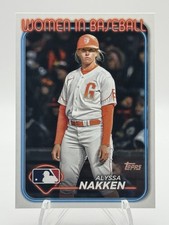 Alyssa Nakken 2024 Topps #WIB-4 Women In Baseball SP Giants
