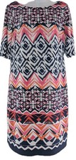 VINCE CAMUTO Woman's 3/4 Sleeve Colorful Lined Dress - Size 10