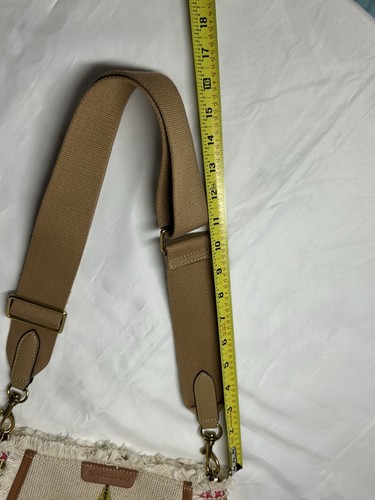Neu ohne Etikett Spartina 449 Umhängetasche bestickt tropische Ananas Crossbody - Bild 19 von 19