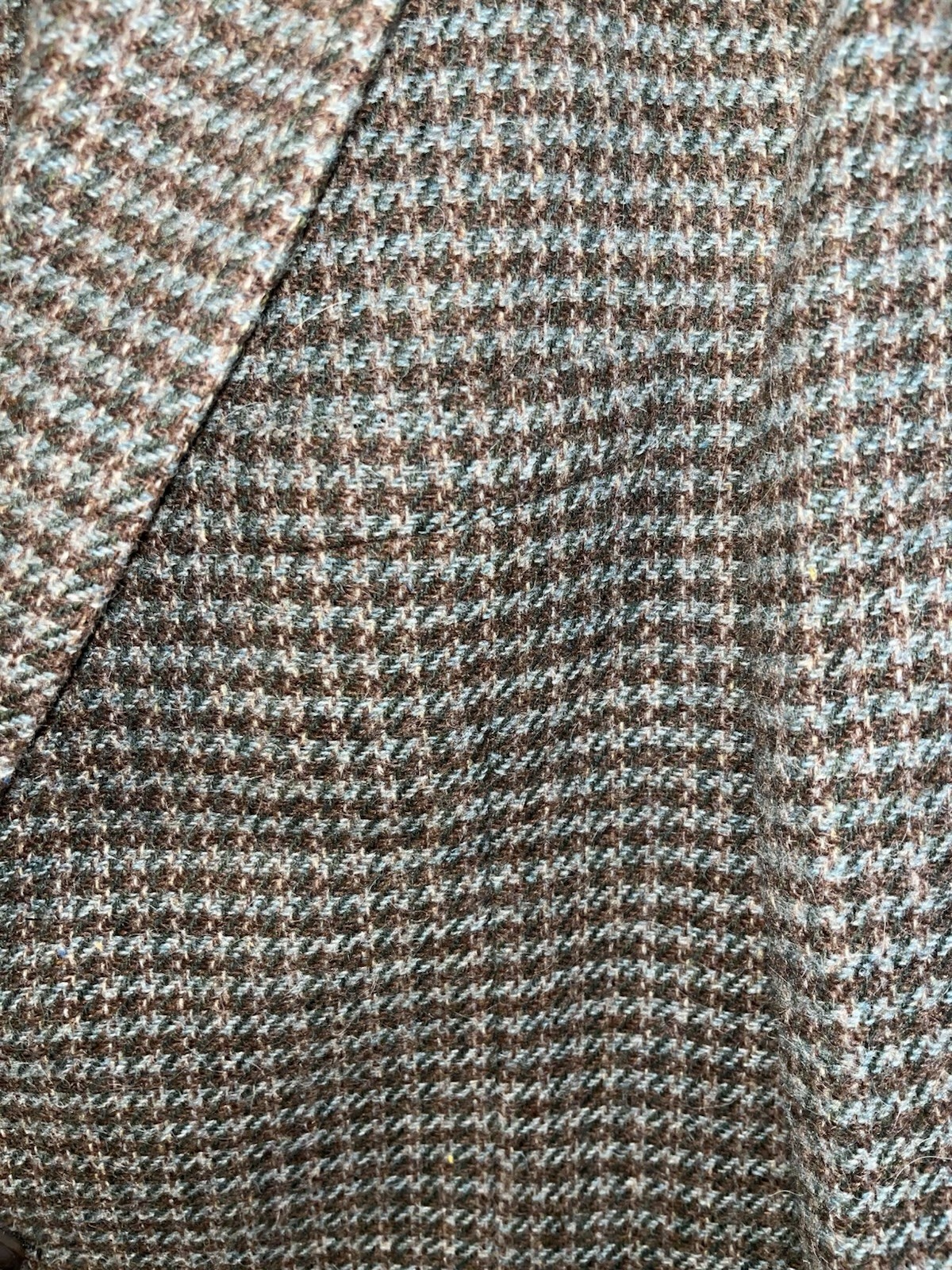 Ralph Lauren Purple Label Brown Blue Houndstooth Sportcoat Jacket - Size 40L image 4