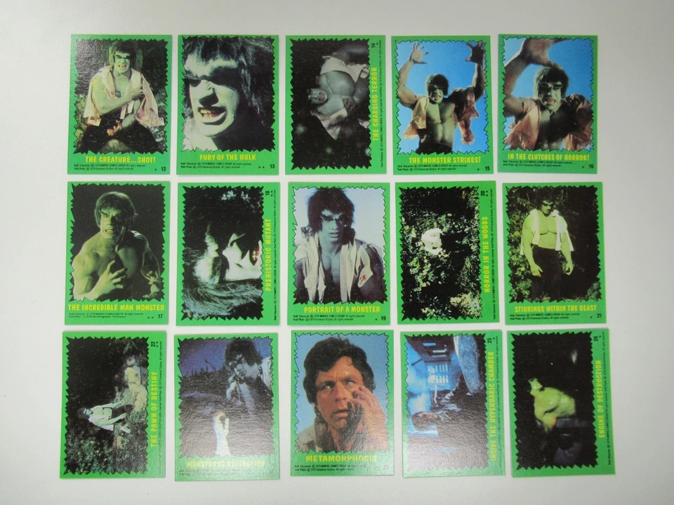 1979 Topps The Incredible Hulk 88 Cards + 22 Sticker Complete 110 Card Set - Image 3 of 4