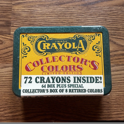 1991 Crayola Collector's Colors Limited Edition Decorative Tin 