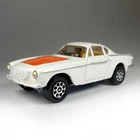 Vintage 1968-71 CORGI Whizzwheels White #258 SAINTS VOLVO P1800 Diecast Toy Car