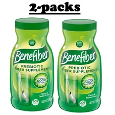 2 Pack - Benefiber Daily Prebiotic Fiber Supplement Powder, Unflavored, 28.9 oz.