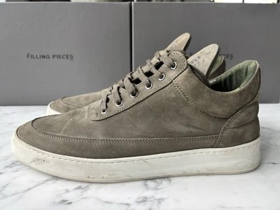 FILLING PIECES Low Mondo Ripple Nardo Brown Suede 44 US 11 - Image 1 of 4