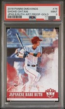 2018 Diamond Kings Artist Proof Gold /99 Shohei Ohtani PSA 9 RC Nickname SP