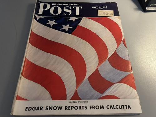 Juli 1942 Samstagabend Post Magazin WWII, Kriegsanzeigen Geschichten, Marine, Torpedos