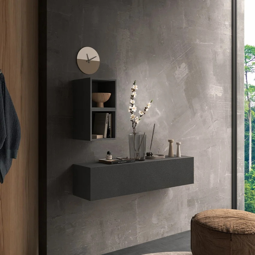 Meuble d'entrée suspendu Infinity 59 pour organiser votre couloir urbain chic