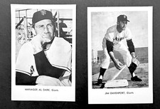 Al Dark & Jim Davenport SF Giants PICTURE PACK PICTURES