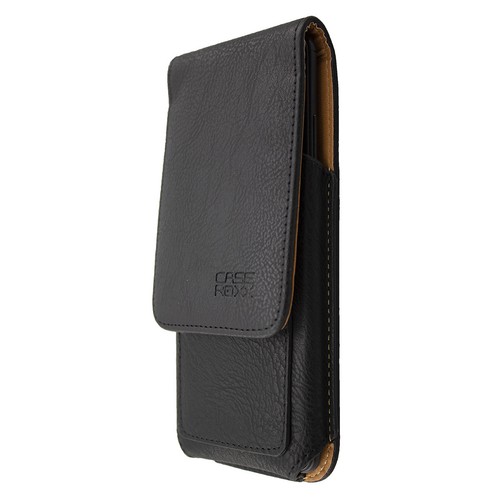 caseroxx Flap Pouch for Sharp Aquos Zero 2 in black made of real leather - Picture 3 of 4