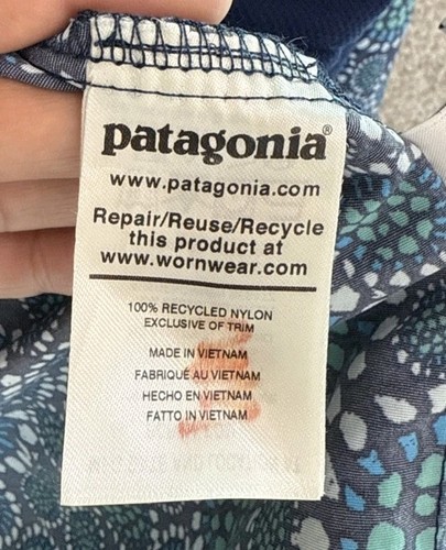 Patagonia Jacket Youth Large Baggies Windbreaker Jacket Tropical Bloom 64232 - Picture 8 of 14