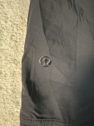 Hombre Negro Lululemon Pantalones Cortos Talla 32x12 Bolsillos Chinos - Imagen 5 de 7
