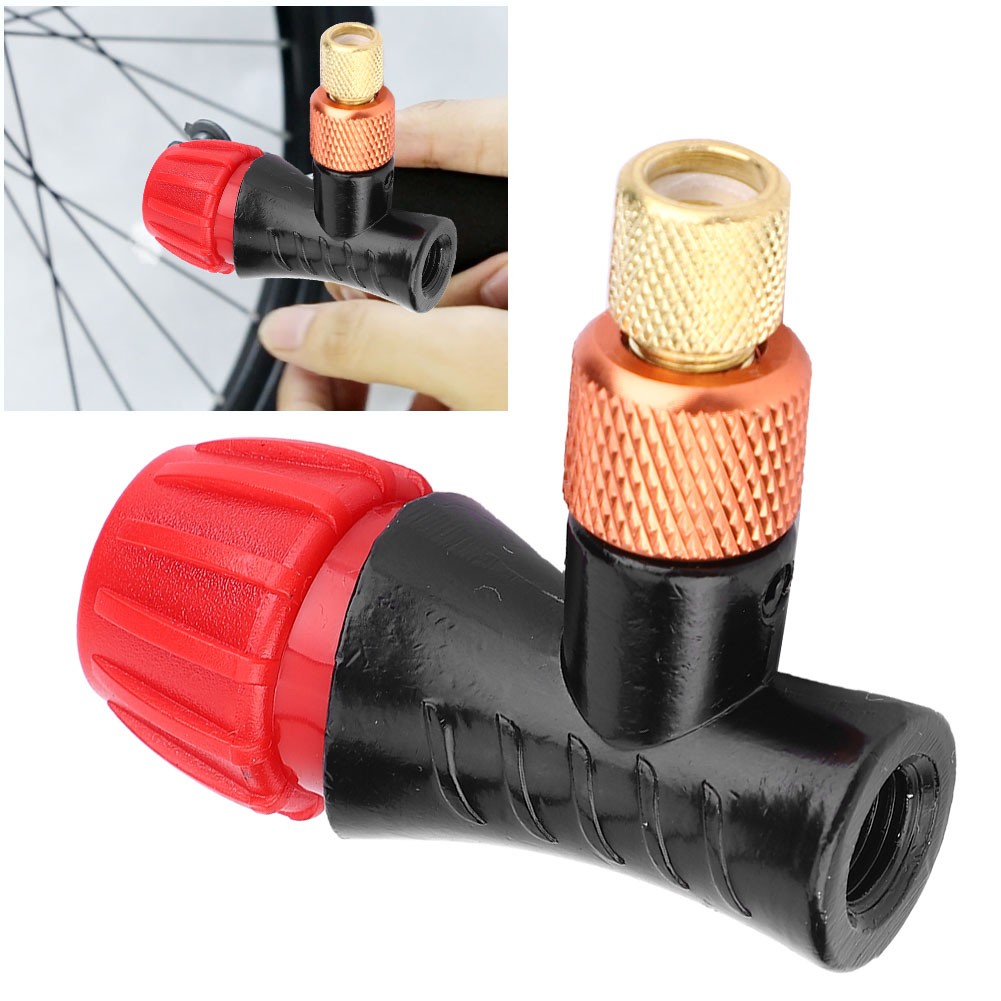1PCS Aluminum Alloy CO2 Bike Inflator Valve Head Bicycle Tire Pump For Road And