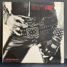 Motley Crue Leathur Recds Too Fast For Love &lsquo;81 LEGIT! 2nd Pressing Inner Sleeve