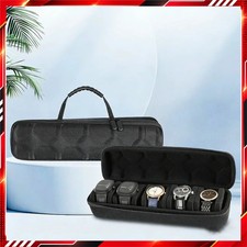 Watch Box Organizer for Men, Portable Travel Watch Case Display Holder