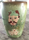 Vintage Frankoma Pottery Ada Clay 5M Mug c1930s Hand Decorated One Of Kind Men