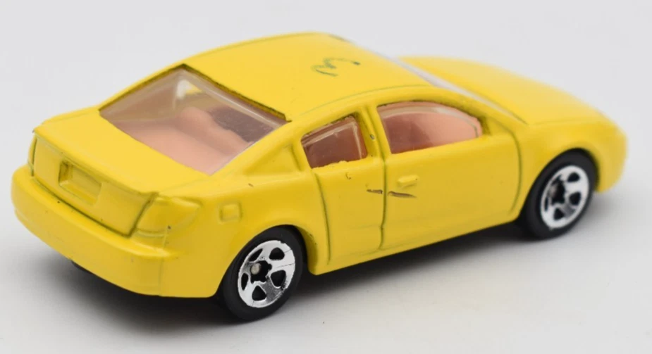 Hot Wheels Prototype Saturn Ion Quad Coupe yellow. empty base. Preproduction - Image 2 of 4