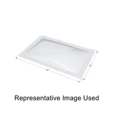 Icon 01855 RV Trailer Rectangular Outer Skylight 22" x 34" - White NEW