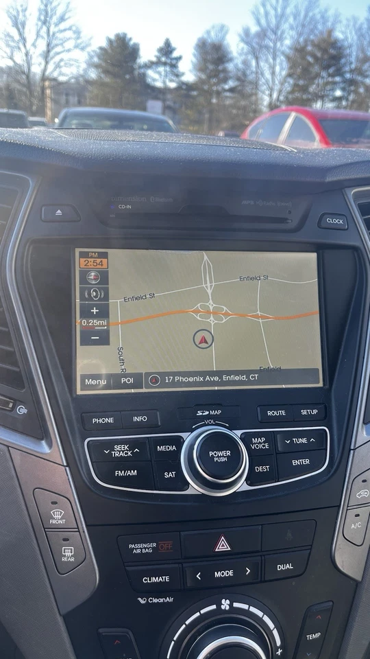 Panel de control de radio AM FM 2015 2016 2017 Hyundai Santa Fe OEM 94510C2530 Foto 2 de 4