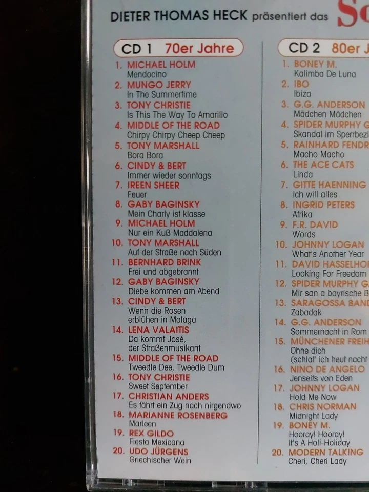 Sommer-Hit-Festival 70er, 80er, 90er Jahre, 3 CDs,  Präs. von Dieter Thomas Heck - Bild 3 von 4